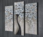 Wallity Lienzo Decorativo UC114 de 3 Piezas Multicolor